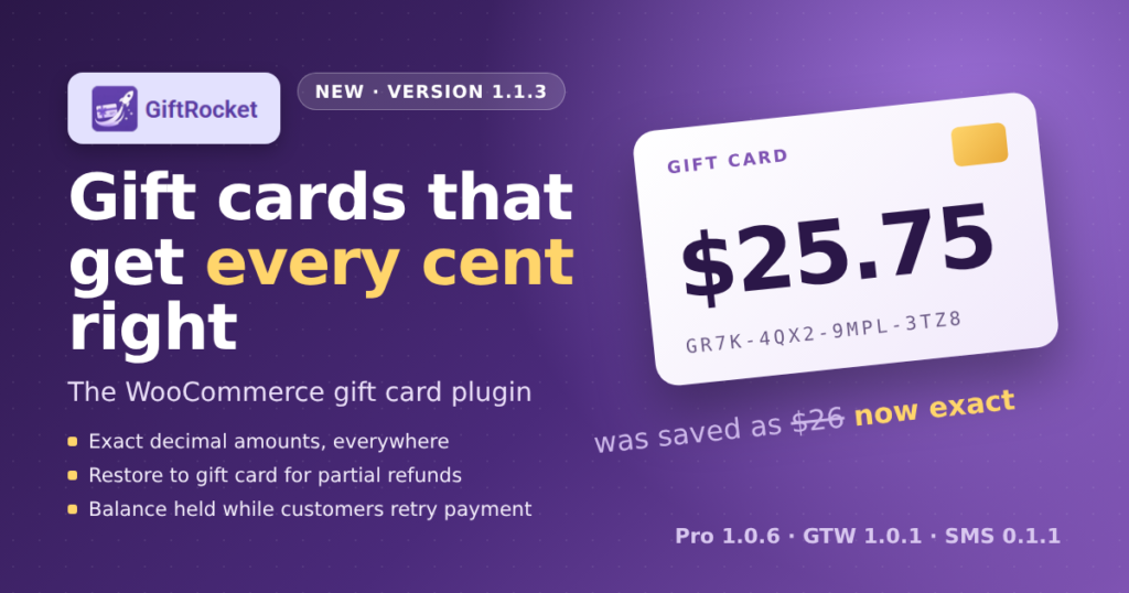 GiftRocket 1.1.3: Gift Cards That Get Every Cent Right